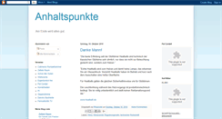 Desktop Screenshot of anhaltspunkte.blogspot.com