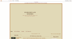 Desktop Screenshot of bumblebeesandmemories.blogspot.com