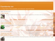 Tablet Screenshot of elambienteron.blogspot.com