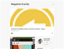 Tablet Screenshot of negative-gravity.blogspot.com