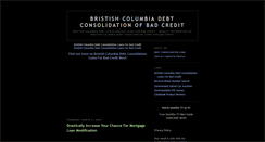 Desktop Screenshot of bristishcolumbiadebtconsolidation.blogspot.com