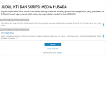 Tablet Screenshot of judul-kti-skripsi-mediahusada.blogspot.com