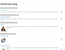Tablet Screenshot of kimberleymaya.blogspot.com