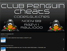 Tablet Screenshot of clubpenguincodescheats.blogspot.com