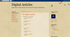 Desktop Screenshot of my-digital-articles.blogspot.com