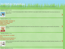 Tablet Screenshot of healthpointworkshops.blogspot.com