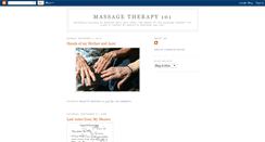 Desktop Screenshot of massagetherapy101.blogspot.com