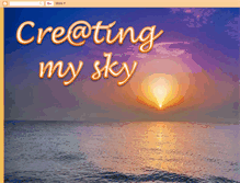 Tablet Screenshot of creatingmyownsky.blogspot.com