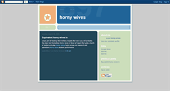 Desktop Screenshot of a-y-a-horny-wives.blogspot.com