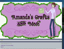 Tablet Screenshot of amandascraftsandmore.blogspot.com