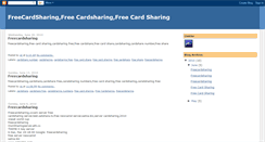 Desktop Screenshot of ffreecardsharing.blogspot.com