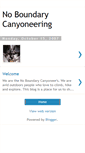 Mobile Screenshot of noboundarycanyoneer.blogspot.com