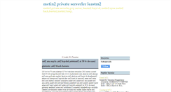 Desktop Screenshot of metinikiprivateserver.blogspot.com