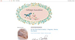 Desktop Screenshot of cottagesunshine.blogspot.com
