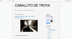 Desktop Screenshot of elcaballitodetroya.blogspot.com