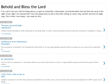 Tablet Screenshot of beholdandbless.blogspot.com