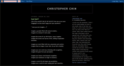 Desktop Screenshot of christopherchin.blogspot.com