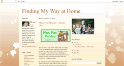 Desktop Screenshot of findingmywayathome.blogspot.com