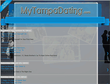 Tablet Screenshot of mytampadating.blogspot.com