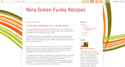 Desktop Screenshot of ninagreenfunkyrecipes.blogspot.com