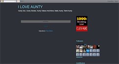 Desktop Screenshot of ilove-aunty.blogspot.com