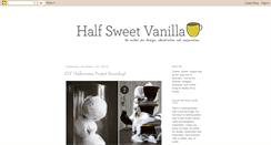 Desktop Screenshot of halfsweetvanilla.blogspot.com