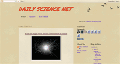 Desktop Screenshot of dailysciencenet.blogspot.com