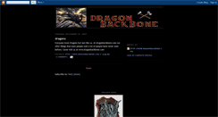 Desktop Screenshot of dragonbackbone.blogspot.com