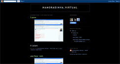 Desktop Screenshot of namoradinha-virtual.blogspot.com