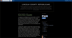 Desktop Screenshot of lincolncountyrepublicans.blogspot.com