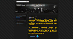 Desktop Screenshot of programasdehackers-hackeados.blogspot.com