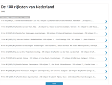 Tablet Screenshot of de100rijksten.blogspot.com