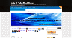 Desktop Screenshot of fadlan-mohd-othman.blogspot.com