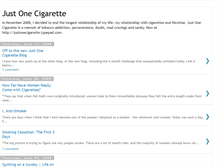 Tablet Screenshot of justonecigarette.blogspot.com