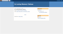 Desktop Screenshot of in-loving-memory-tattoos.blogspot.com