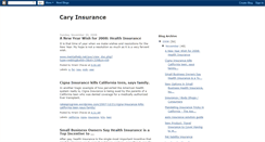 Desktop Screenshot of caryinsurance.blogspot.com