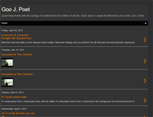 Tablet Screenshot of goojpoet.blogspot.com