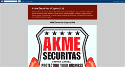 Desktop Screenshot of akmesecuritas.blogspot.com