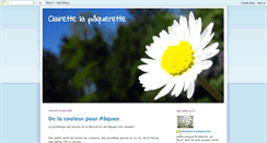 Desktop Screenshot of chezclairettelapaquerette.blogspot.com