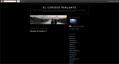 Desktop Screenshot of elcuriosoparlante.blogspot.com