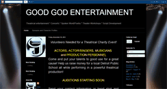 Desktop Screenshot of goodgodentertainment.blogspot.com