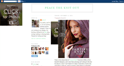 Desktop Screenshot of peacetheknitout.blogspot.com