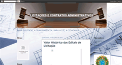 Desktop Screenshot of licitacoesecontratosadm.blogspot.com
