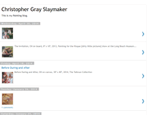 Tablet Screenshot of christophergrayslaymaker.blogspot.com