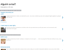Tablet Screenshot of alguemavisaeles.blogspot.com