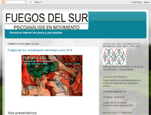 Tablet Screenshot of fuegosdelsur.blogspot.com