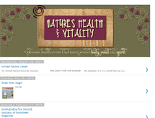 Tablet Screenshot of natureshealthandvitality.blogspot.com