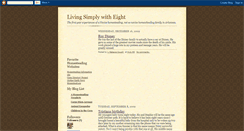 Desktop Screenshot of livingsimplywitheight.blogspot.com