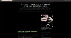 Desktop Screenshot of gitarre-lernen.blogspot.com