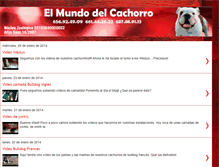 Tablet Screenshot of elmundodelcachorro.blogspot.com